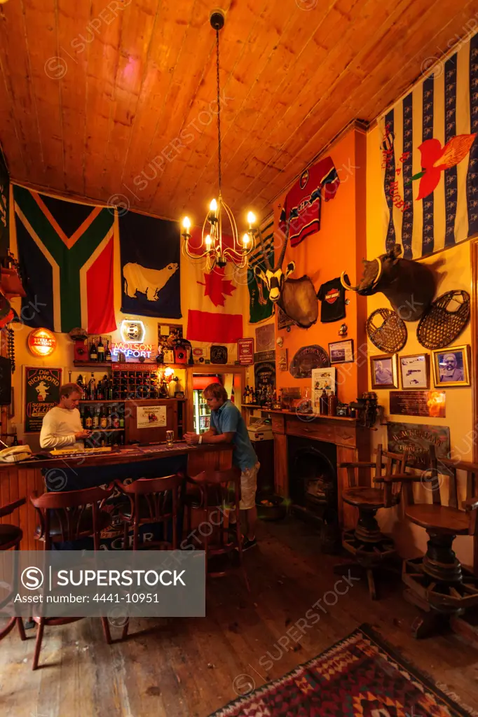 Pub interior. Richmond. Central Karoo region of the Northern Cape Province. South Africa. The naming of the town originated in the desire of the townsfolk to honour the then new Governor of the Cape, Sir Peregrine Maitland, who took office in 1844.