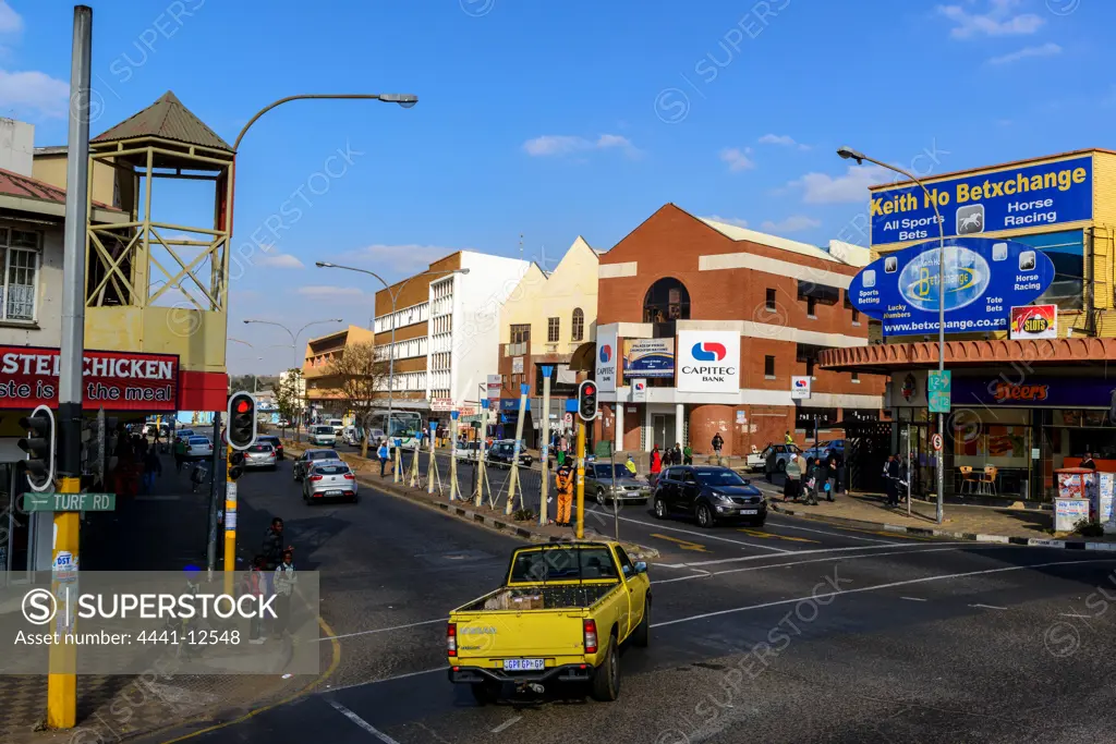 Street scene. Turffontein. Johannesburg. Gauteng.  South Africa
