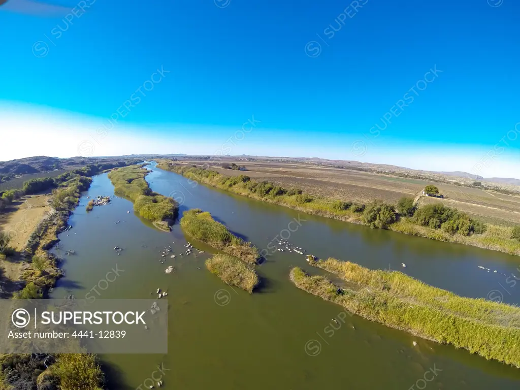 Orange River and surrounds. Kalahari Water Camp Site. Near Keimoes. Northern Cape. South Africa.