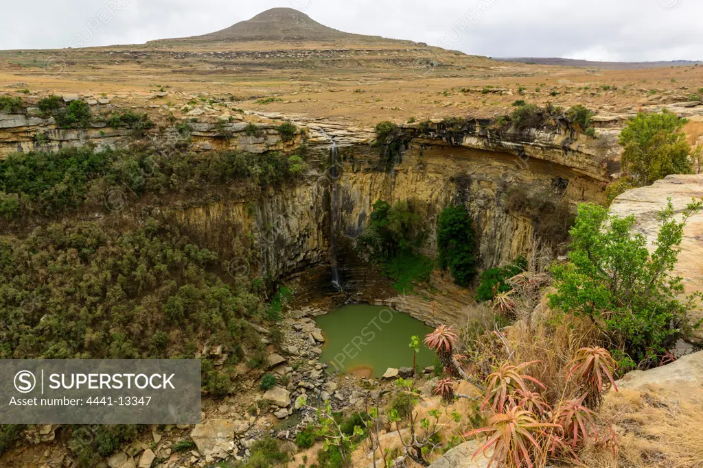 The Mangeni Falls near Isandlwana. KwaZulu Natal. South Africa