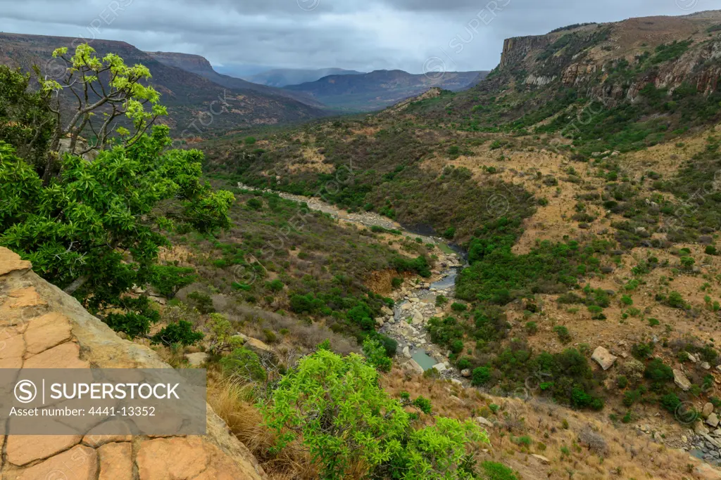 The Mangeni River Valley near Isandlwana. KwaZulu Natal. South Africa