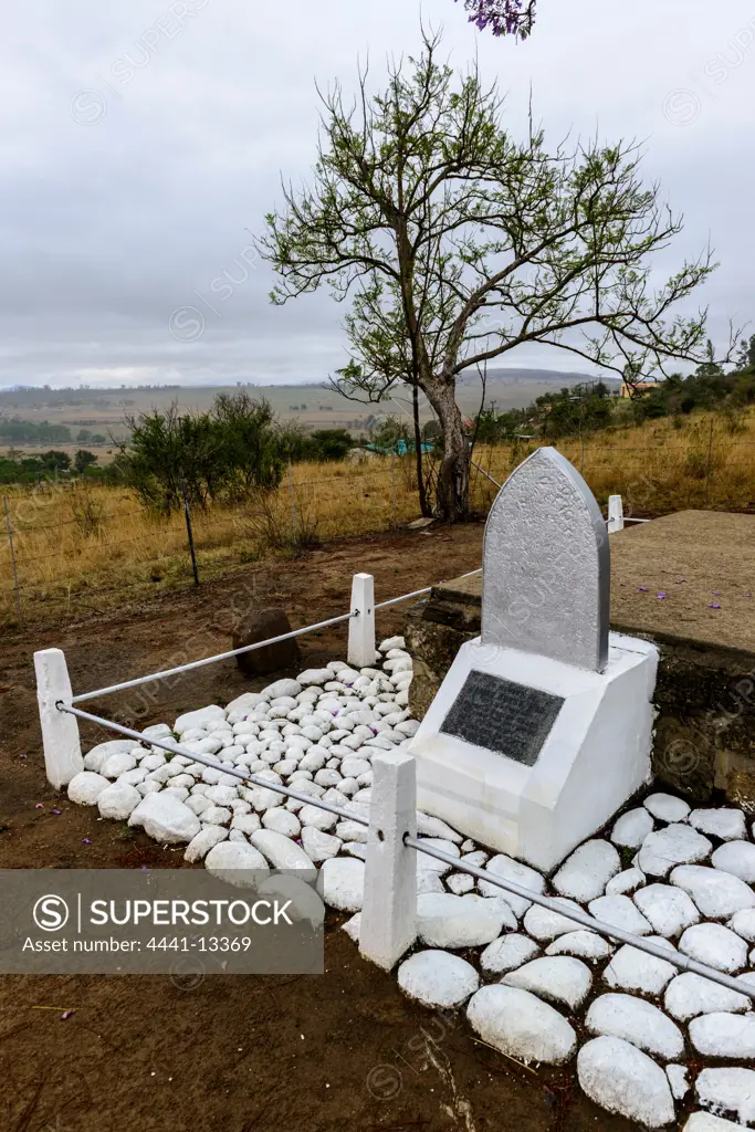 James Rorke's (Rorkes) grave at Rorke's Drift.  KwaZulu Natal. South Africa