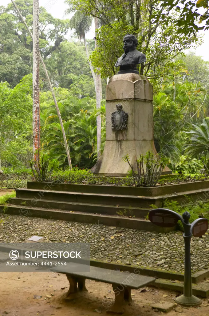 Statue of d. Joao VI. Botanical Gardens. Rio de Janeiro. Brazil