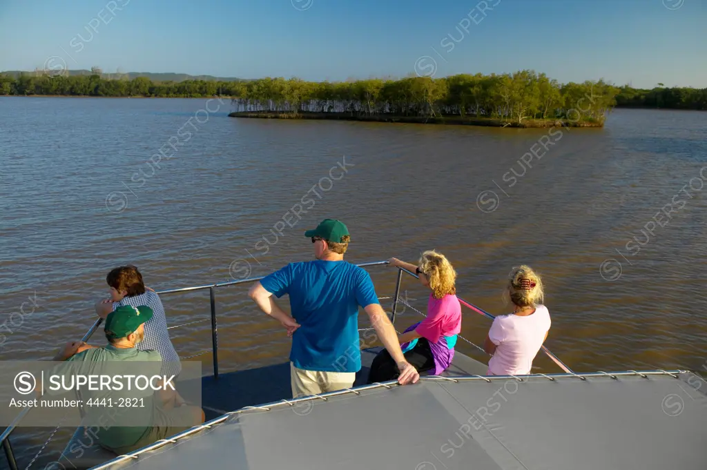 Tourists on Launch Tour. St Lucia. kwaZulu-Natal. South Africa