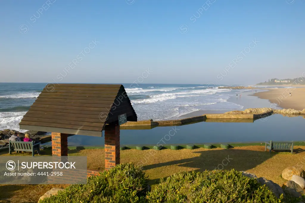 Beach scene. Leisure Bay. South Coast. KwaZulu-Natal. South Africa.