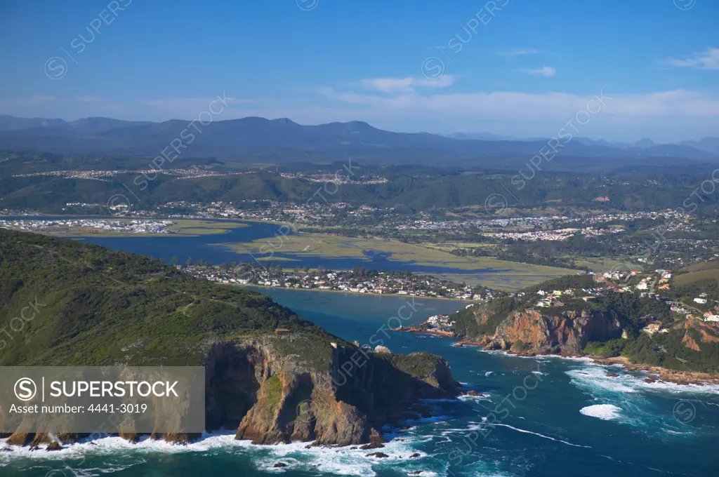 Aerial view. Knysna. Western Cape. South Africa.