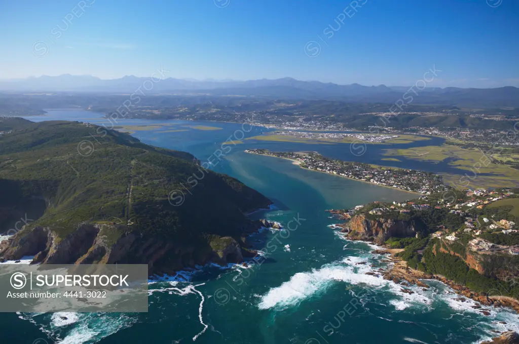 Aerial view. Knysna. Western Cape. South Africa.