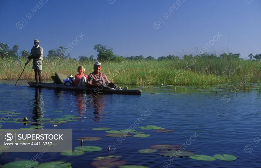 Mokoro trip in the Okavango Delta, Botswana.
