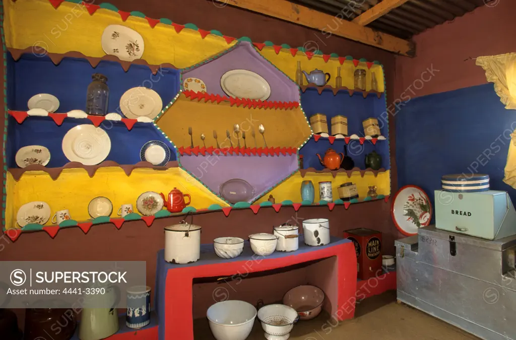 Basotho Home kitchen interior. Basotho cultural village. Qwa-Qwa. South Africa