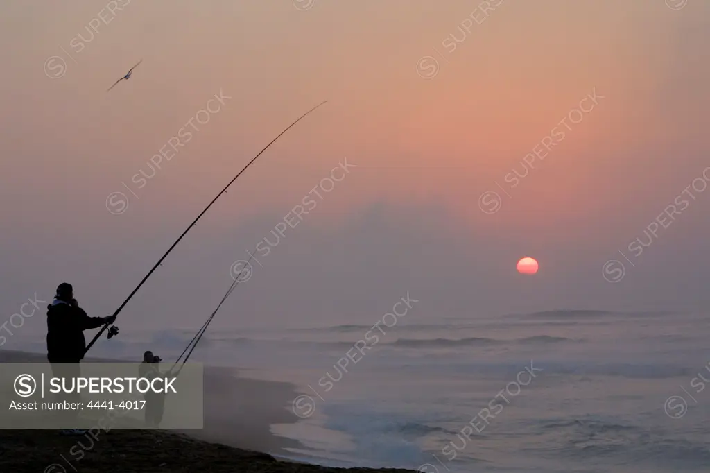 Fishermen. St Lucia Estuary. KwaZulu-Natal. South Africa