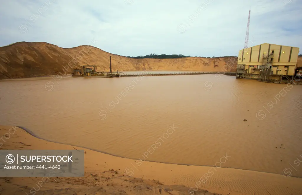 View. Richards Bay Minerals mining operation. Richards Bay. KwaZulu Natal. South Africa