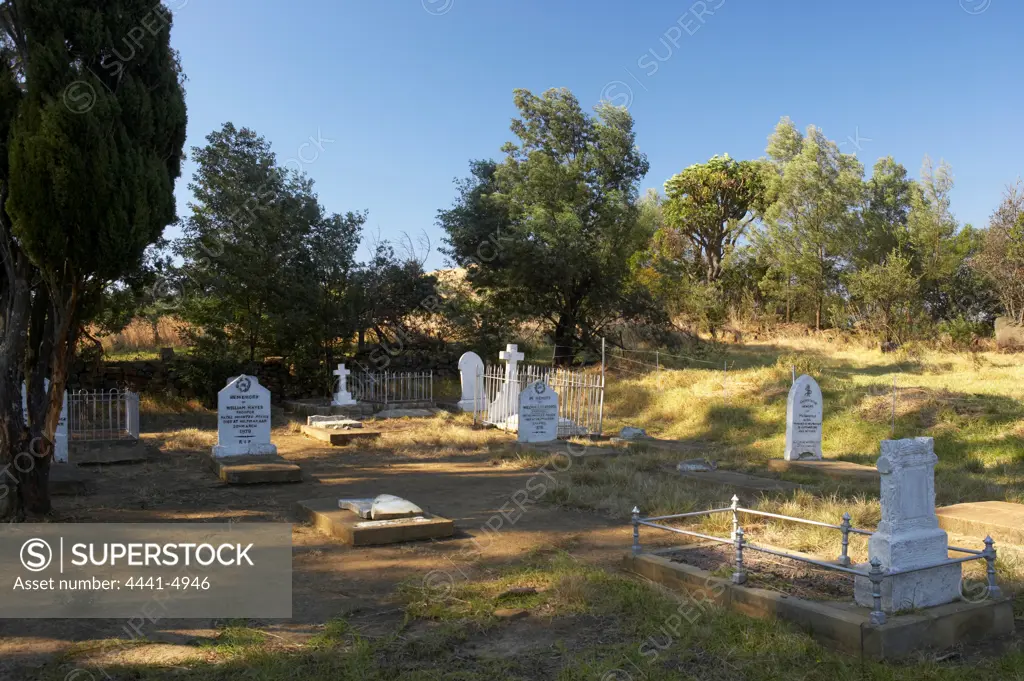 A British military cemetery for those who fell at the Battle of Helpmekaar during the Anglo Boer War1899-1902. kwaZulu-Natal. South Africa