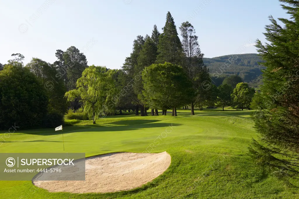 2nd hole at Boschoek Golf Course. Lidgeton. KwaZulu-Natal. South Africa