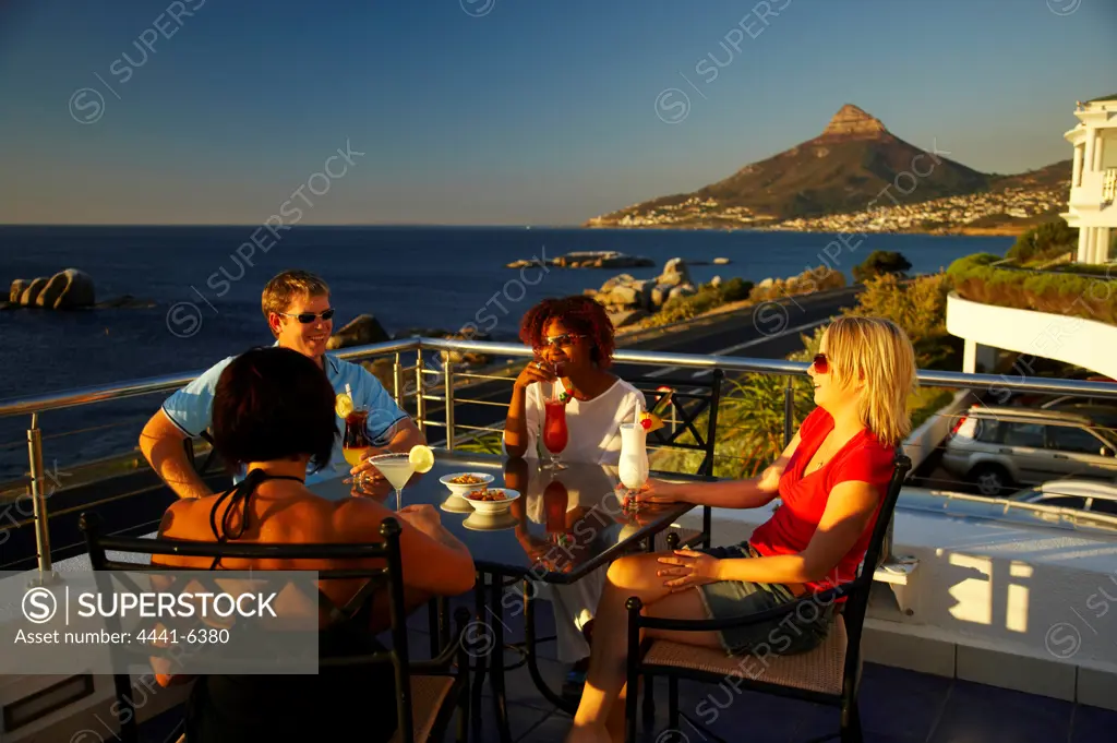 Sundowners at the Twelve Apostles Hotel. Cape Town. Western Cape. South Africa