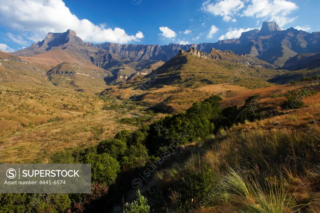 The Amphitheatre. Royal Natal National Park. uKhahlamba Drakensberg Park.  KwaZulu Natal. South Africa