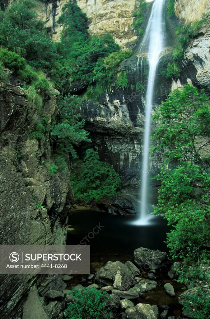 View. Gudu Falls. Royal Natal National Park. KwaZulu-Natal. South Africa.