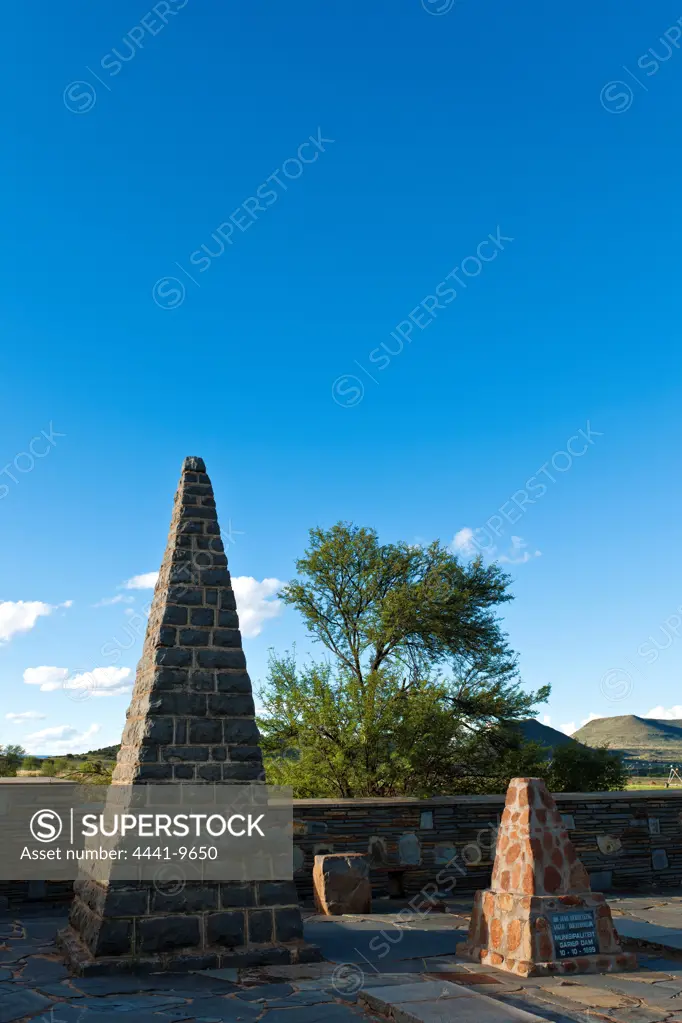Norvalspont Concentration Camp Memorial. Eastern Cape. South Africa. Norvals Pont was probably established about November 1900, in order to relieve the overcrowded Bloemfontein camp with its dire shortage of water.