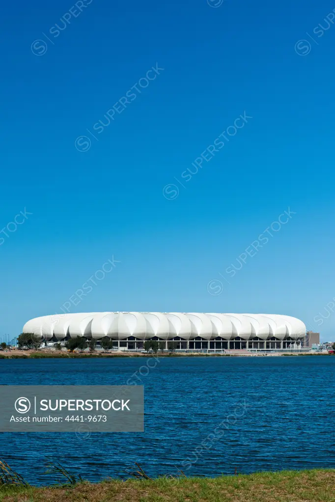 Nelson Mandela Bay Stadium is a 48,000-seater stadium in Port Elizabeth. The five-tier, Nelson Mandela Bay Stadium was built overlooking the North End Lake, at the heart of the city