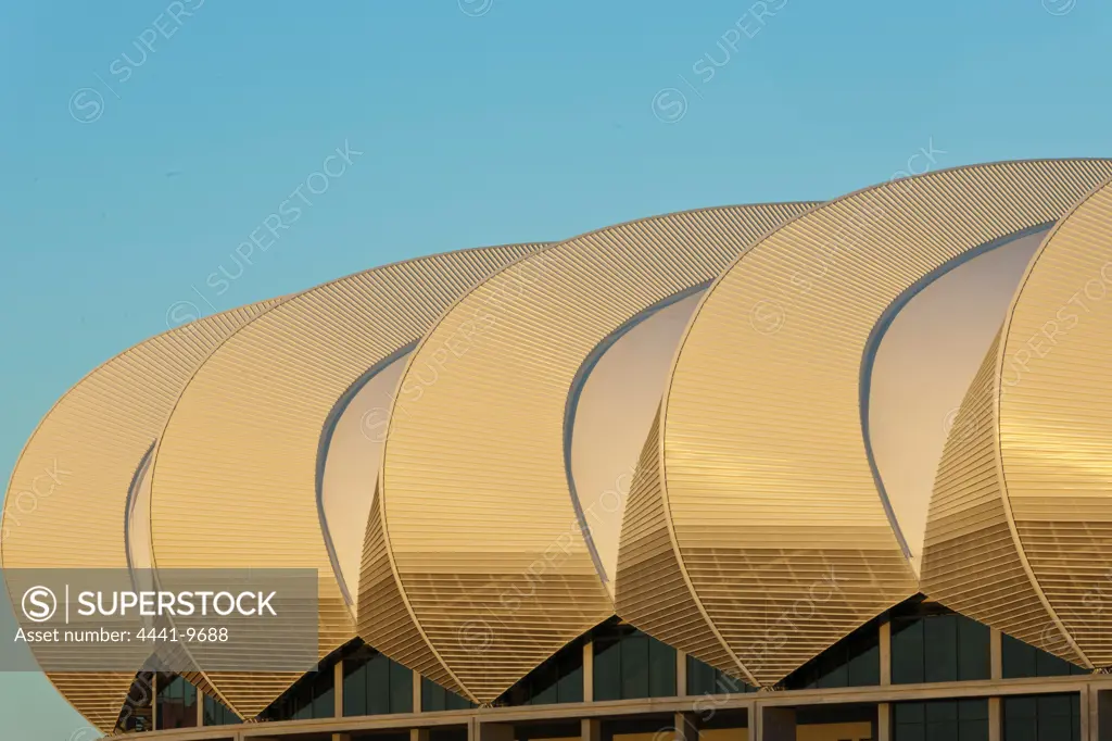Nelson Mandela Bay Stadium is a 48,000-seater stadium in Port Elizabeth. The five-tier, Nelson Mandela Bay Stadium was built overlooking the North End Lake, at the heart of the city.