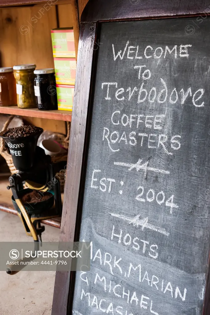 Terbodore Coffee Roasters. The Coach House B&B. Currys (Curry's) Post. KwaZulu Natal Midlands. South Africa