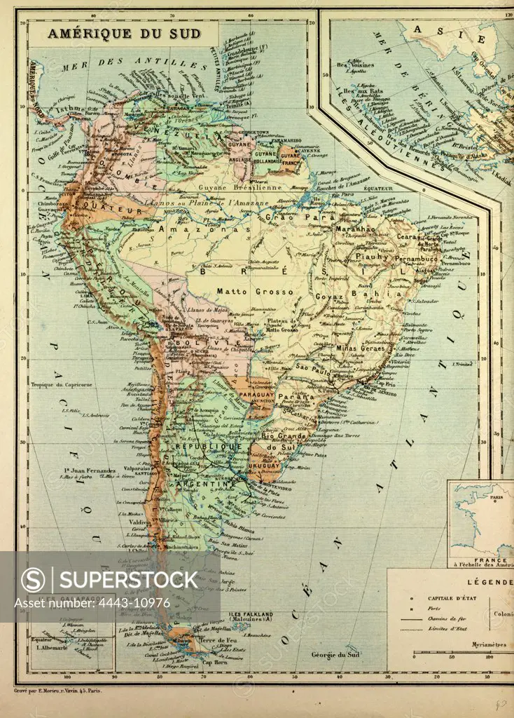 MAP OF SOUTH AMERICA