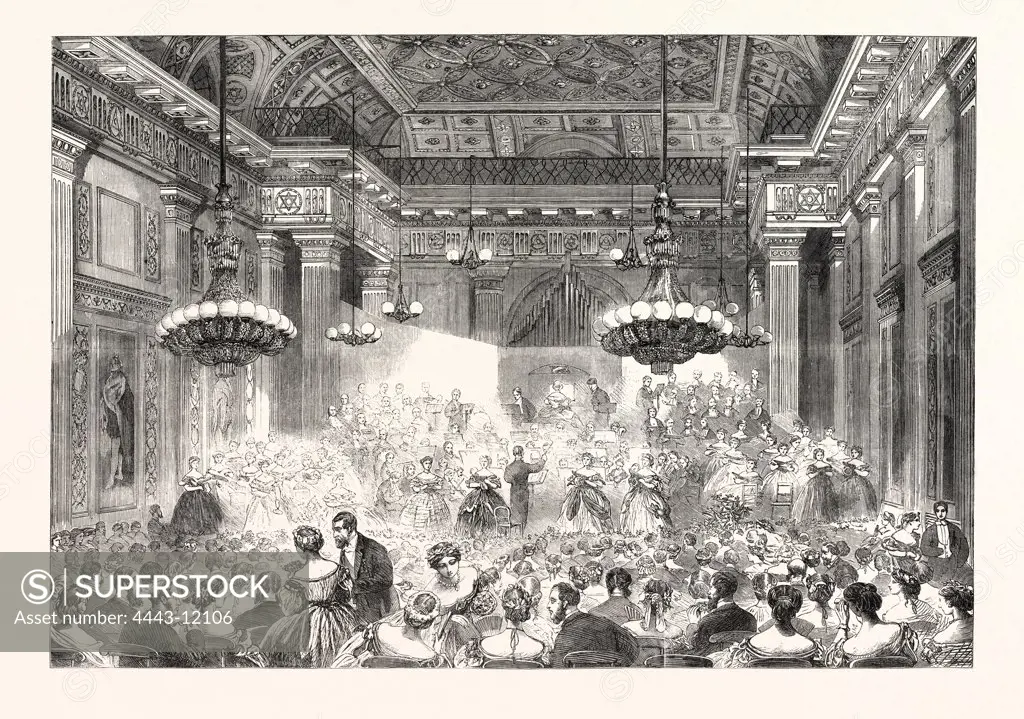 AMATEUR PERFORMANCE BY NOBILITY AND GENTRY AT FREEMASONS' HALL, UNDER THE LEADERSHIP OF THE HON. SEYMOUR EGERTON, UK