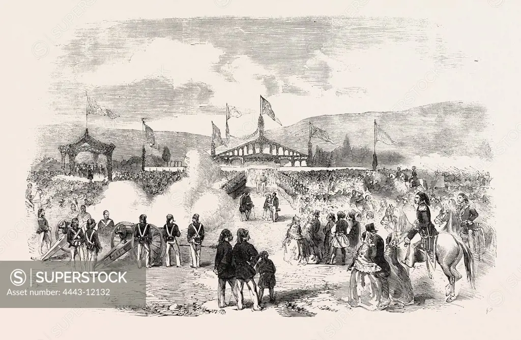 COMMENCEMENT OF THE SMYRNA AND AÒDIN RAILWAY, TURKEY, 1854
