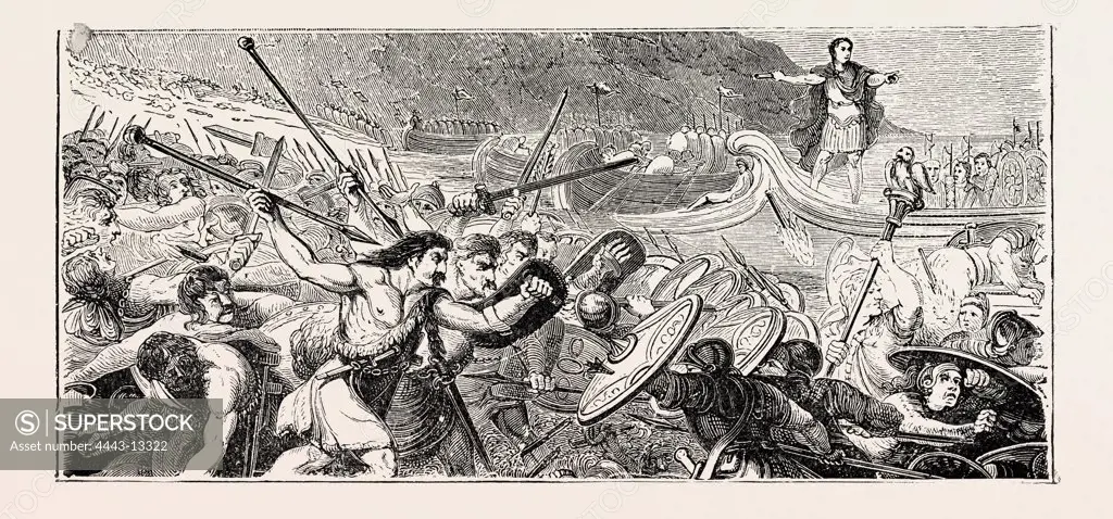 THE INVASION OF BRITAIN BY JULIUS CAESAR.
