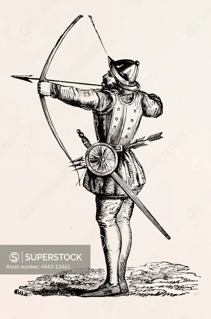 ENGLISH ARCHER WITH LONG-BOW.