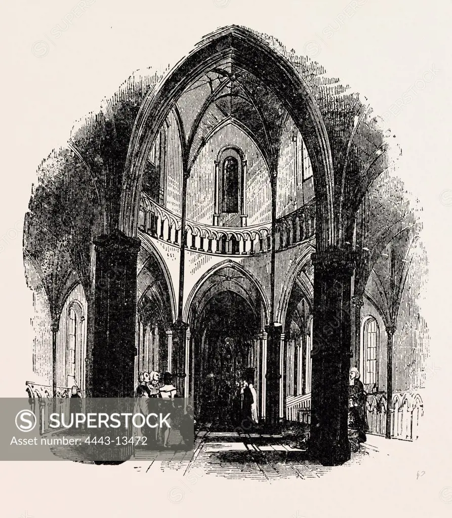 NAVE OF THE TEMPLE CHURCH, LONDON.
