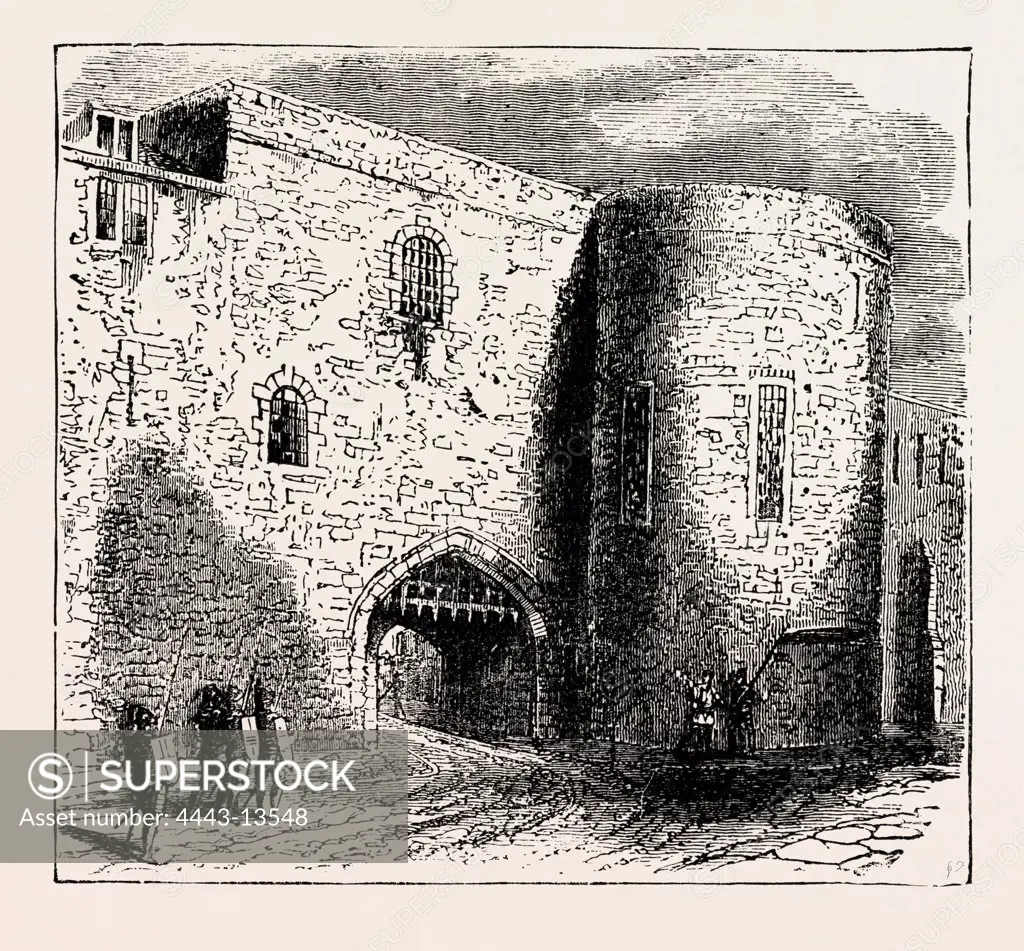 THE 'BLOODY TOWER' IN THE TOWER OF LONDON, THE PLACE OF CONFINEMENT OF THE TWO YOUNG PRINCES.