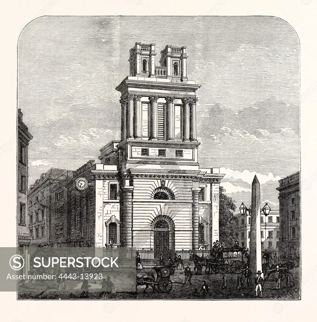 ST. MARY WOOLNOTH, 1870, LONDON