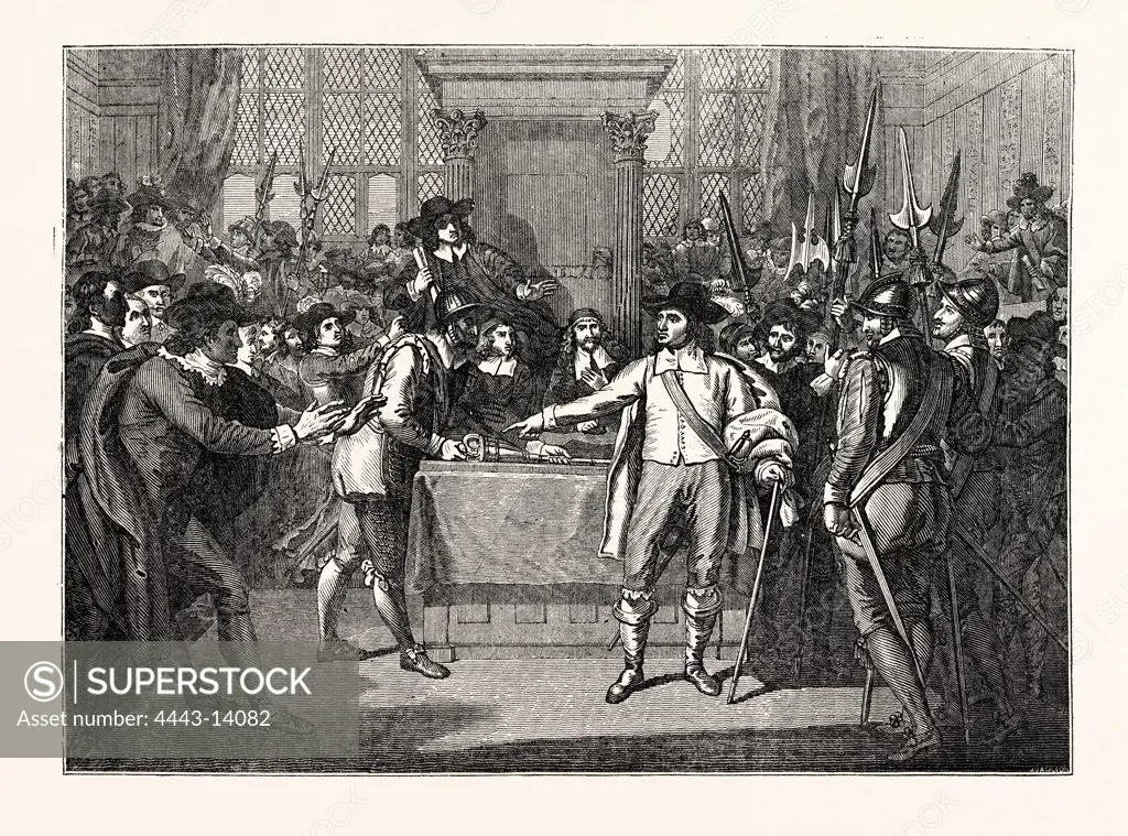 Cromwell dissolving the Long Parliament