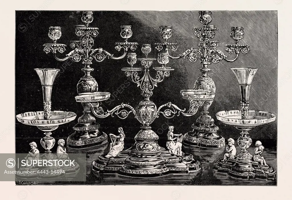 SILVER PLATE PRESENTED TO MR. H.S. KING, C.I.E., M.P., In recognition of his efforts on behalf of the Members of the Indian Civil Service Resident in London