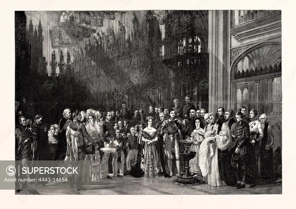 THE CHRISTENING OF H.R.H. THE PRINCE OF WALES IN ST. GEORGE'S CHAPEL, WINDSOR CASTLE, JANUARY 25, 1842