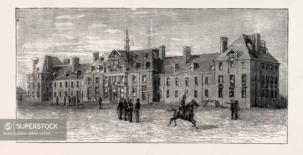 THE NEW MARLBOROUGH BARRACKS, DUBLIN, Where Prince George of Wales was staying at the time when he is considered to have contracted the Typhoid Fever
