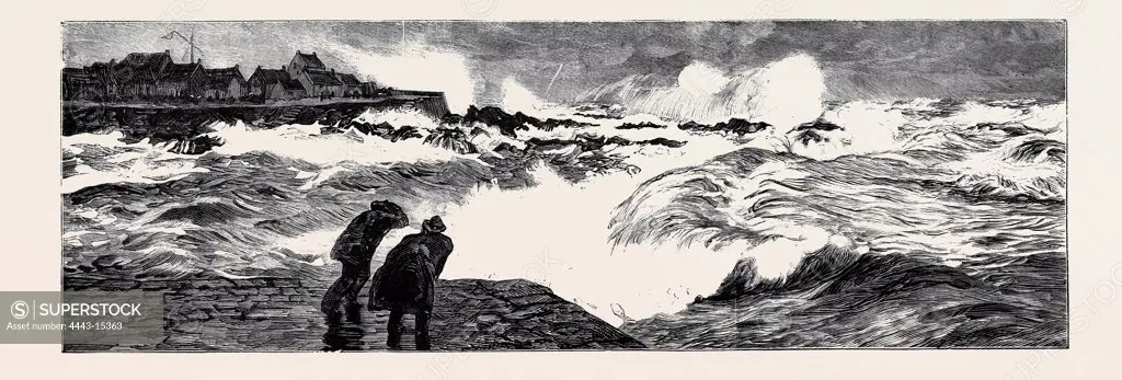 POURING OIL ON THE TROUBLED WATERS AT PETERHEAD, MARCH 1, 1882