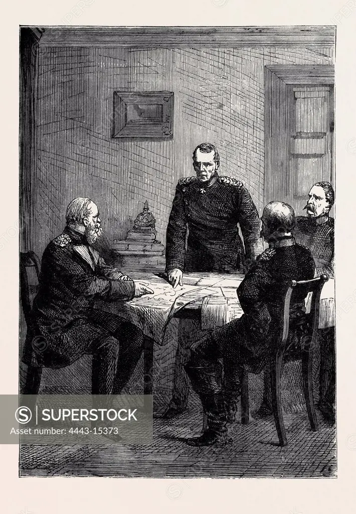 THE AUSTRO-PRUSSIAN WAR, COUNCIL OF WAR AT GITSCHIN, JULY 2, 1866