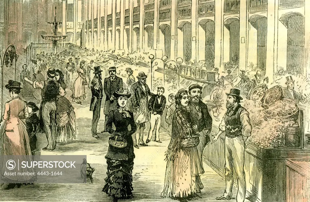 Aberdeen, The New Market, 1885, UK