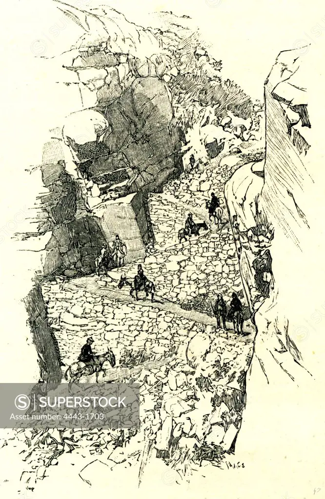 A Yosemite Trail, 1891, USA