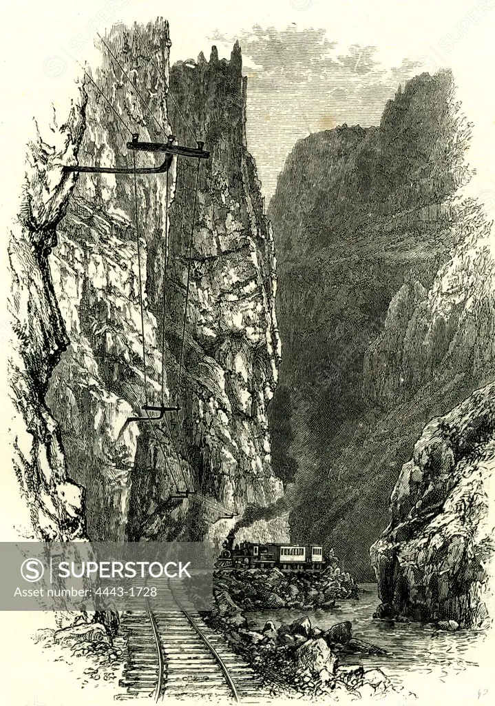 The Royal Gorge of the Arkansas, 1891, USA