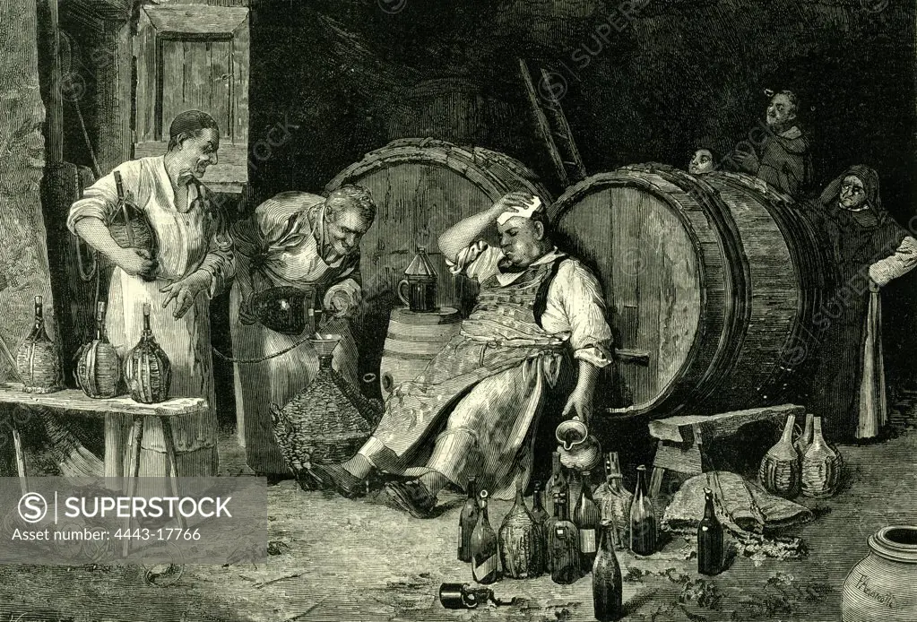 Italy; wine tasting; 1881