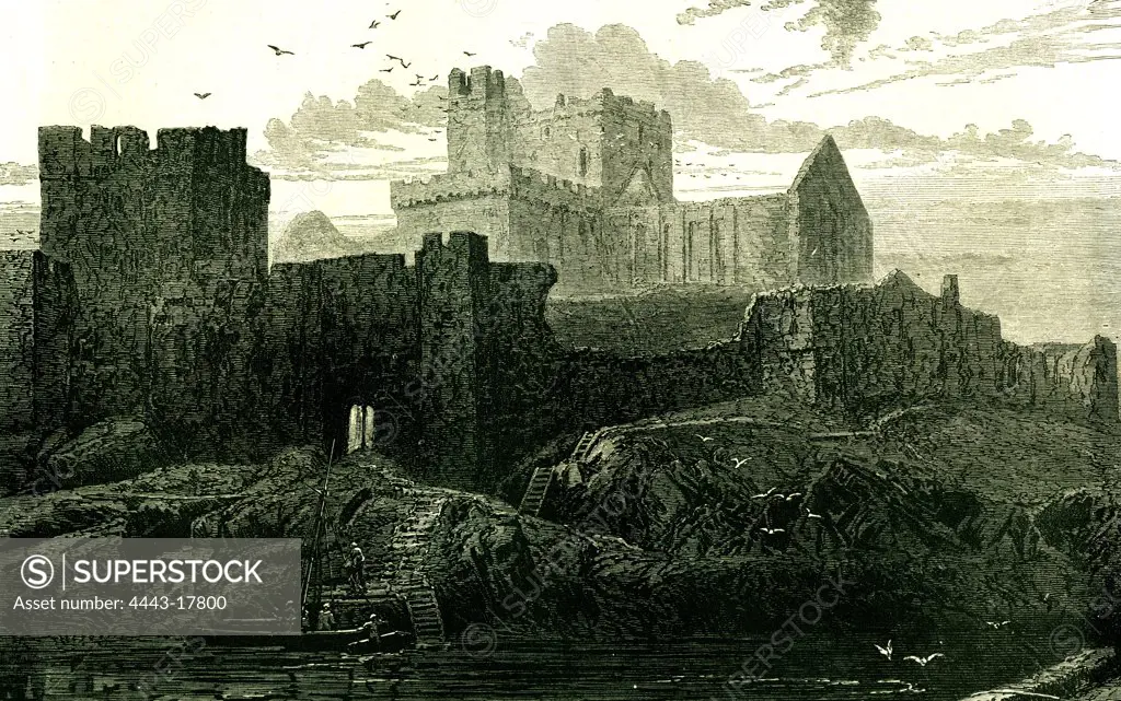 Peel Castle, Isle of Man, 1871