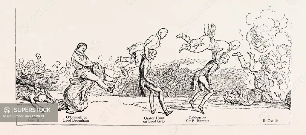 PARLIAMENTARY ELECTIONS AND ELECTIONEERING IN THE OLD DAYS: J. DOYLE: LEAP-FROG ON A LEVEL, OR GOING HEADLONG TO THE DEVIL, MAY 9, 1831