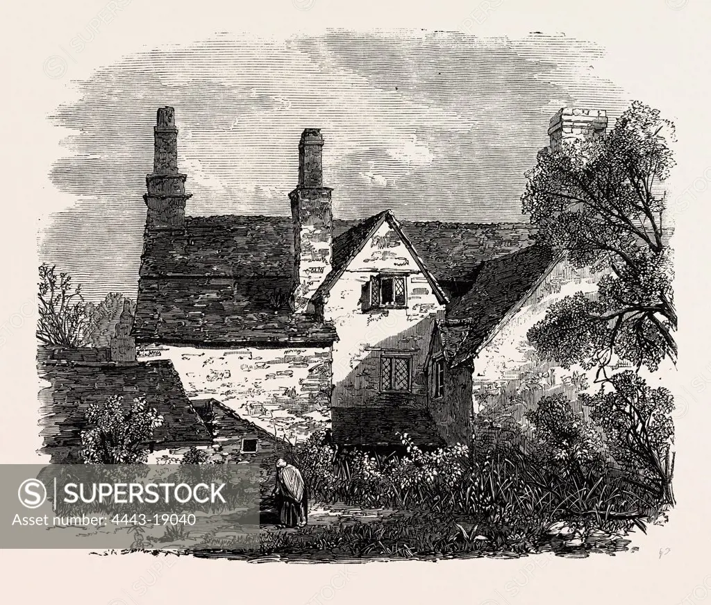 THE HOUSE IN WHICH SIR JOSHUA REYNOLDS WAS BORN, AT PLYMPTON, DEVON, UK, 1869