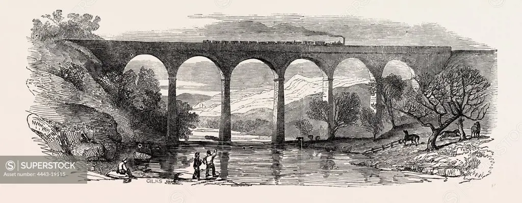 OPENING OF THE LANCASTER AND CARLISLE RAILWAY: LOWTHER VIADUCT, UK, 1846