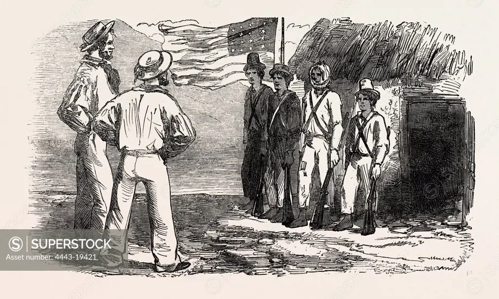 TIGRE ISLAND, THE UNITED STATES GARRISON, 1850