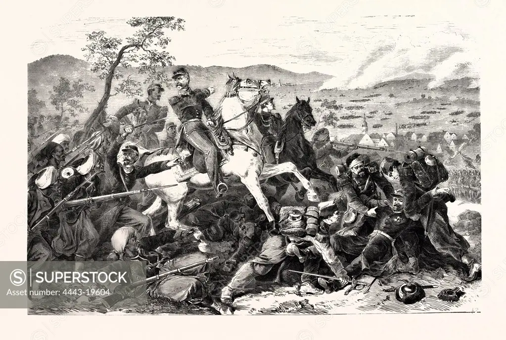 FRANCO-PRUSSIAN WAR: MAC-MAHON AT THE BATTLE OF WORTH GERMANY, 1870