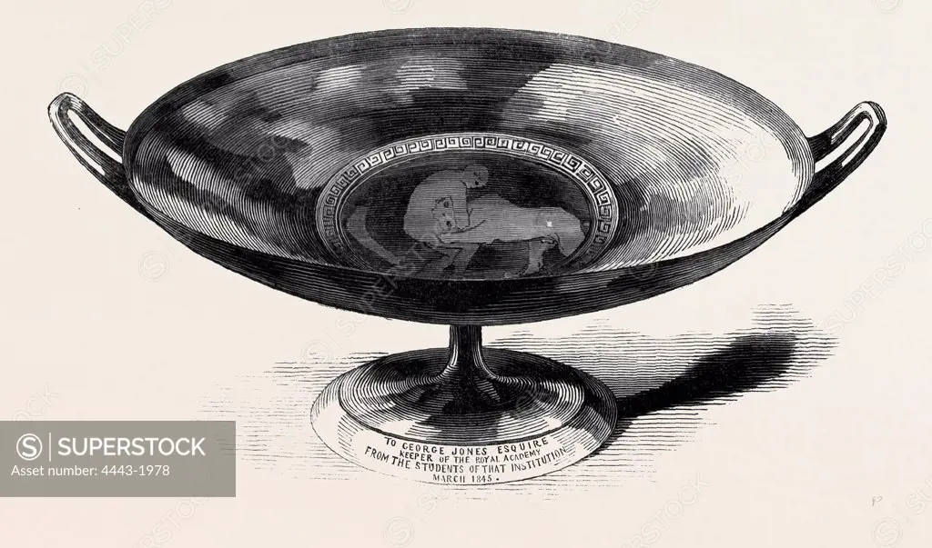 ETRUSCAN TAZZA, PRESENTED BY THE STUDENTS OF THE ROYAL ACADEMY TO GEORGE JONES, ESQ., R.A.