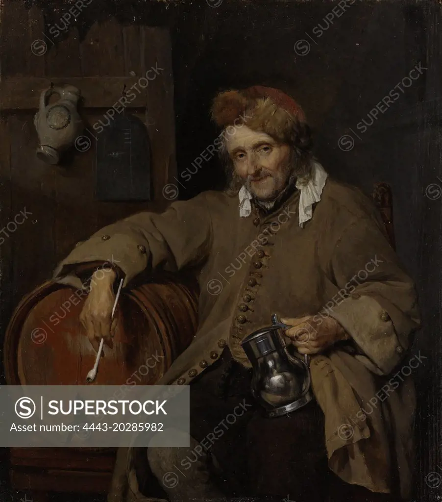 The Old Drinker, Gabriël Metsu, c. 1661 - c. 1663